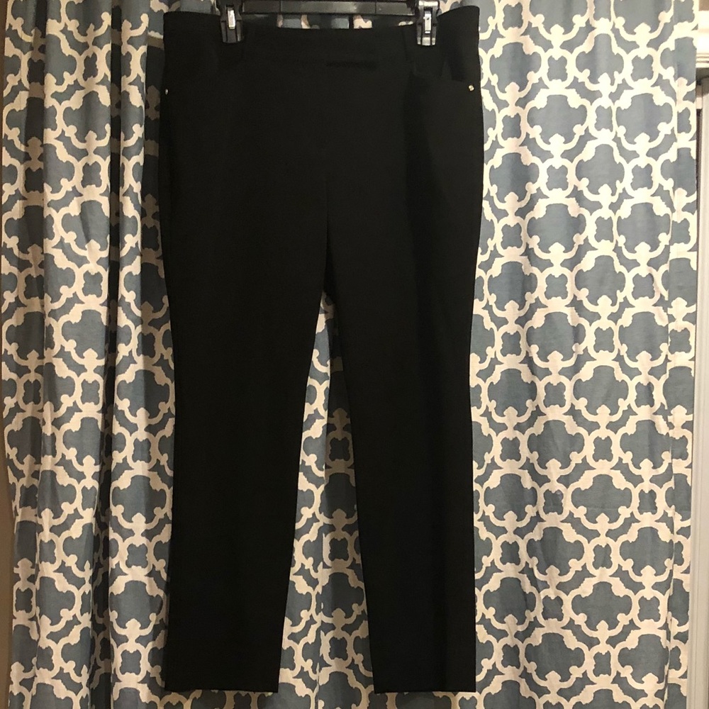 White House Black Market Black Slacks 12S